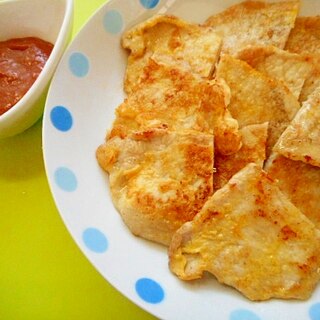 豚生姜焼き用で☆ポークピカタ・ごまソース